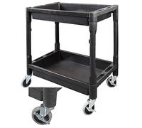Duratool D03236 Heavy Duty Polypropylene Service Trolley on Castors
