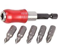 DURATOOL D03245 Quick Release Chuck & Bits, 6 Piece