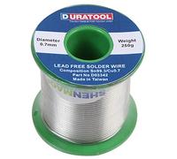 Duratool D03342 Lead Free Solder Wire, 0.7mm Wire Diameter, 250g