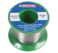 DURATOOL D03344 Lead Free Solder Wire, 1.2mm, 50g