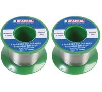 DURATOOL D03344 Lead Free Solder Wire, 1.2mm, 50g (Pack of 2)