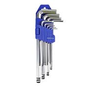 Duratool Metric Allen Key Set - Long Reach Hex Key Ball End Heavy Duty Full Kit