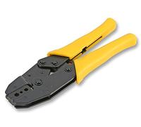 DURATOOL Ratchet Hex Crimping Tool - BNC, TNC, N, F Type & Fibre Optic Connectors - 9" / 220mm - D03010