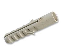 DURATOOL RIM1050 10mm x 50mm Rimless Nylon Wall Plugs, 50 Pack