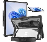 TECHGEAR DuraTUFF Case for Microsoft Surface Pro 11 / Pro 9 [Signature Keyboard Compatible] Tough Rugged HEAVY DUTY Armour Shockproof Case with Hand & Shoulder Strap, Stand Cover & Pen Holder