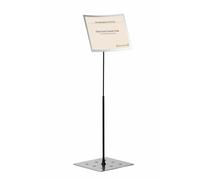 Duraview Floor Stand with A3 Magnetic Display Frame-Durable 498223, Silver