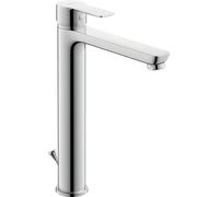 Duravit A.1 Extra Large Basin Mixer Tap (Spout Height 237mm) Bathroom Tap with Pop Up Waste Basin Faucet Chrome