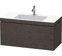 Duravit Bathroom Set L-Cube 1 Tap Hole 500x1000x480mm Brushed Dark Oak LC6918O7272