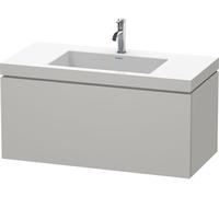Duravit Bathroom Set L-Cube 1 Tap Hole 500x1000x480mm Concrete Grey Matt LC6918O0707