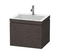 Duravit Bathroom Set L-Cube 1 Tap Hole 500x600x480mm Brushed Dark Oak LC6916O7272