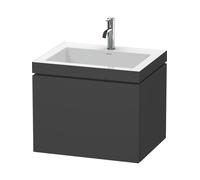 Duravit Bathroom Set L-Cube 1 Tap Hole 500x600x480mm Graphite Matt LC6916O4949