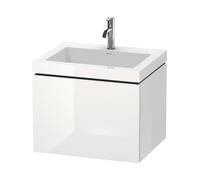 Duravit Bathroom Set L-Cube 1 Tap Hole 500x600x480mm White High Gloss Lacquer LC6916O8585