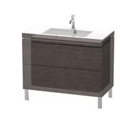 Duravit Bathroom Set L-Cube Floor-standing 1 Tap Hole 698x1000x480mm Brushed Dark Oak