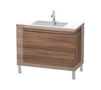 Duravit Bathroom Set L-Cube Floor-standing 1 Tap Hole 698x1000x480mm Natural Walnut