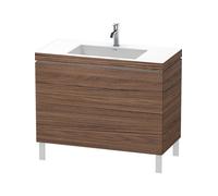 Duravit Bathroom Set L-Cube Floor-standing 1 Tap Hole 698x1000x480mm Walnut Dark