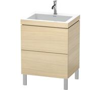 Duravit Bathroom Set L-Cube Floor-standing 1 Tap Hole 698x600x480mm Mediterranean Oak