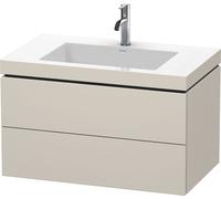 Duravit Bathroom Set L-CUBE wall mounted Taupe LC6927O9191