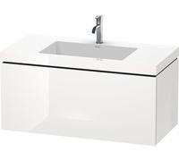 Duravit Bathroom Set L-Cube Without Tap Hole 500x1000x480mm Flannel Grey High Gloss