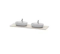 DURAVIT Luv - Quartz Stone Console with 2 basin cut-outs 1788x20x595mm sand structure/sand structure