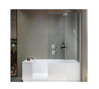 Duravit Corner Bath Shower + Bath 1700x750mm White Right 700404000000000