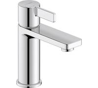 Duravit D-Neo Medium Basin Mixer Tap (Spout Height 110mm) Bathroom Tap with Energy Saving FreshStart Function, Chrome