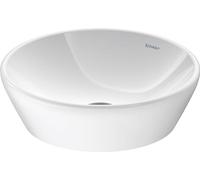 DURAVIT D-Neo - Countertop Washbowl for Console 400x400mm without tap holes without overflow white without WonderGliss