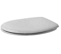 Duravit D Shaped Toilet Seat DuraPlus White Plastic and cover 64290000