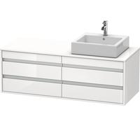 Duravit Double Vanity Unit Ketho Wall-Mounted right version White high gloss 1400 mm KT6657R2222