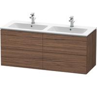 Duravit Double Vanity Unit L-Cube for 23361 481x1290x550mm Walnut Dark LC625902121