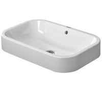DURAVIT Happy D.2 - Countertop Washbasin for Console 600x400mm without tap holes with overflow white without WonderGliss
