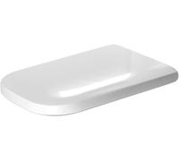 Duravit Happy D.2 Toilet Seat with Soft Close Hinges Stainless Steel, Long, 1 Piece, White, 64690099
