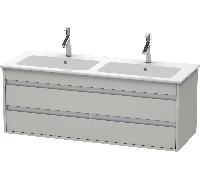 DURAVIT Ketho - Vanity Unit with 4 drawers 1270x480x475mm concrete grey matt/concrete grey matt