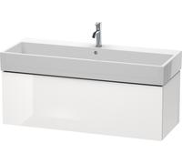 DURAVIT L-Cube - Vanity Unit with 1 drawer 1184x394x459mm white high gloss/white high gloss
