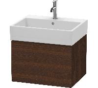 DURAVIT L-Cube - Vanity Unit with 1 drawer 584x394x459mm brushed walnut/brushed walnut