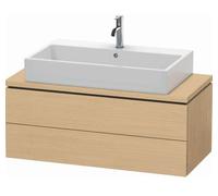 DURAVIT L-Cube - Vanity Unit with 2 drawers 1020x400x477mm terra oak/terra oak