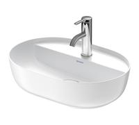 DURAVIT Luv - Countertop Washbasin for Console 500x350mm with 1 tap hole without overflow matt white / white with WonderGliss