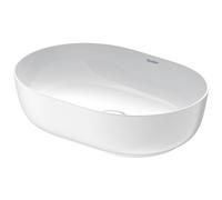 DURAVIT Luv - Countertop Washbowl for Console 500x350mm without tap holes without overflow matt white / white with WonderGliss