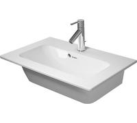 Duravit Rectangular Cloakroom Basin for Compact Furniture Me by Starck White Sanitary Ceramic Wondergliss 630 mm 23426300001