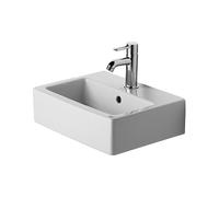 Duravit Rectangular Cloakroom Basin Vero grounded White 450 mm 0704450027