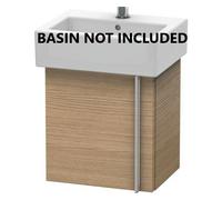 Duravit Single Door Bath Basin Vanity Unit Euro Oak - VE6271L5252