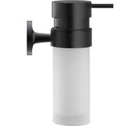 Duravit Starck T Soap Dispenser, Liquid Soap Dispenser, Refillable Pump Soap Dispenser, Wall Mounted, Capacity 175 ml, Matt Black