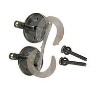 Toilet Seat Fitting Duravit Hinge set with SoftClose 43x43x62mm Chrome 0061381000