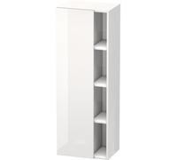 Duravit Tall Bathroom Cabinets DuraStyle Hinges on the left 1400x500x360mm Concrete Grey Matt/White Matt