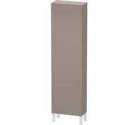 Duravit Tall Bathroom Cabinets L-Cube Hinges on the left 1760x500x243mm Basalt Matt