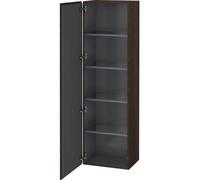 Duravit Tall Bathroom Cabinets L-Cube Hinges on the left 1760x500x363mm Brushed Walnut