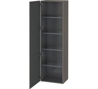 Duravit Tall Bathroom Cabinets L-Cube Hinges on the left 1760x500x363mm Flannel Grey Satin Matt