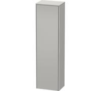 Duravit Tall Bathroom Cabinets XSquare Hinges on the right 1760x500x356mm Concrete Grey Matt