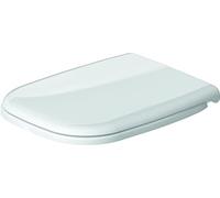 Duravit 67310000 toilet seat D-Code, Urea thermoset toilet lid, Toilet cover with stainless steel hinges, white