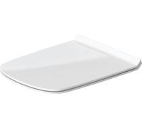 Duravit Toilet seat DuraStyle, Soft Close Toilet seat, Urea thermoset Toilet lid, with Stainless Steel Hinges, Elongated Version (48.9 cm), White