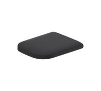 Duravit Toilet seat Happy D.2, Soft Close Toilet seat, Urea thermoset Toilet lid, Toilet Cover with Stainless Steel Hinges, Anthracite matt